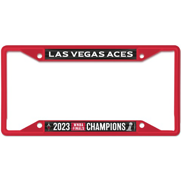Las Vegas Aces WinCraft 2023 WNBA Finals Champions Metal License Plate Frame