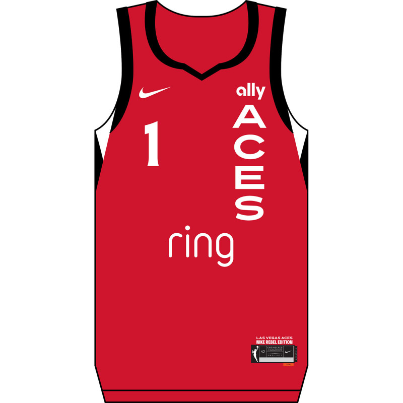 NIKE LAS VEGAS ACES KIERSTAN BELL REBEL JERSEY