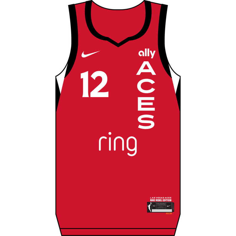 NIKE LAS VEGAS ACES CHELSEA GRAY REBEL JERSEY