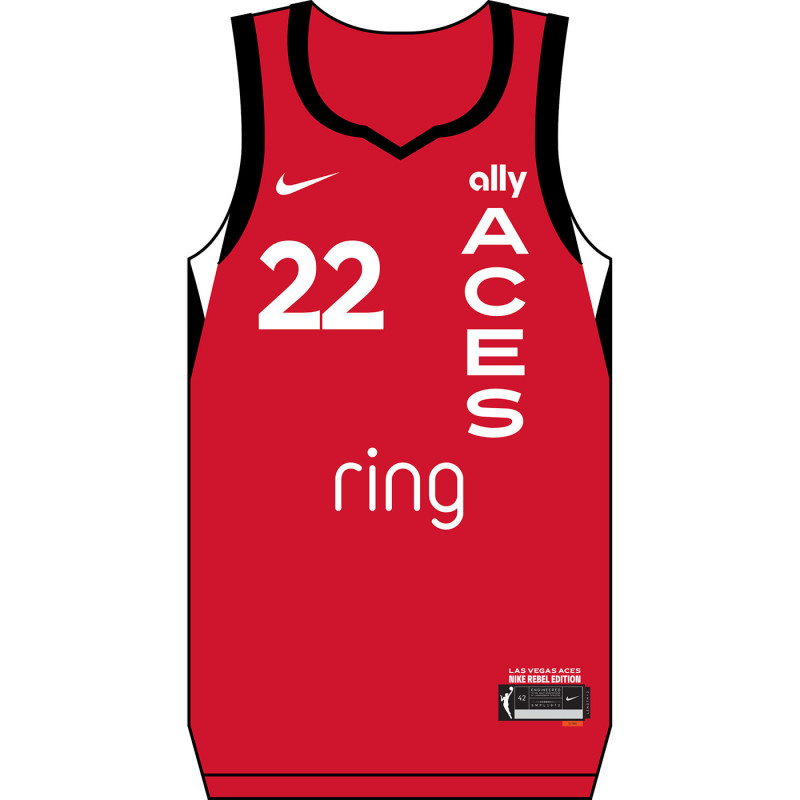 NIKE LAS VEGAS ACES A'JA WILSON REBEL JERSEY