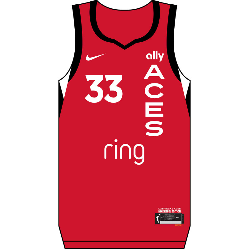 NIKE LAS VEGAS ACES LIZ KITLEY REBEL JERSEY