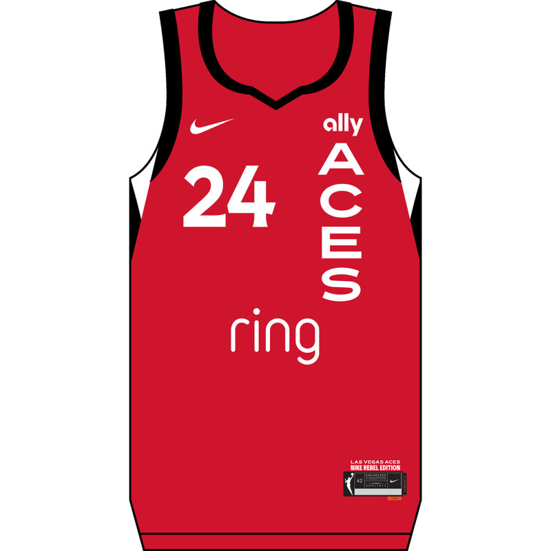 NIKE LAS VEGAS ACES JEWELL LOYD REBEL JERSEY