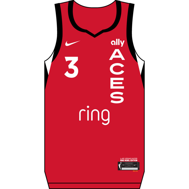 NIKE LAS VEGAS ACES TIFFANY MITCHELL REBEL JERSEY