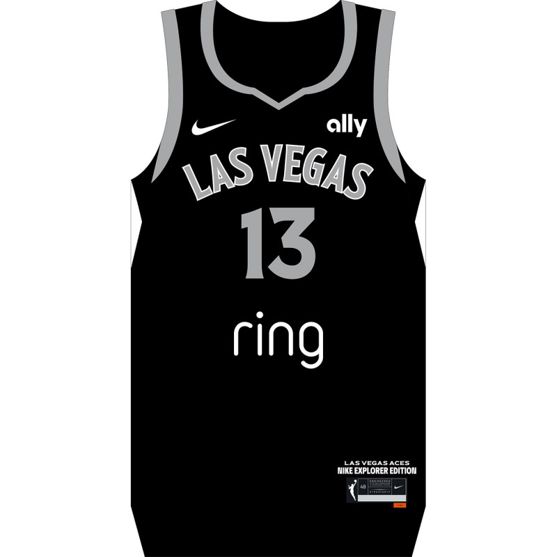 NIKE LAS VEGAS ACES AALIYAH NYE EXPLORER JERSEY