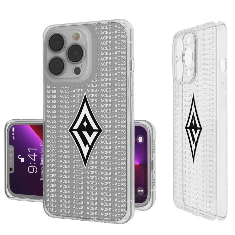 LAS VEGAS ACES IPHONE 14 PRO PLUS CLEAR CASE