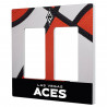 LAS VEGAS ACES DOUBLE LIGHTSWITCH PLATE
