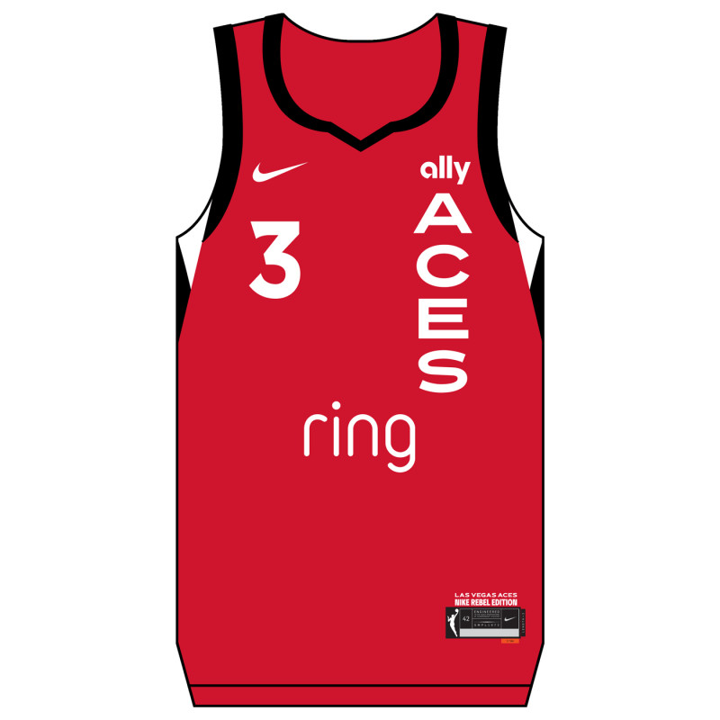 NIKE LAS VEGAS ACES NALYSSA SMITH REBEL JERSEY