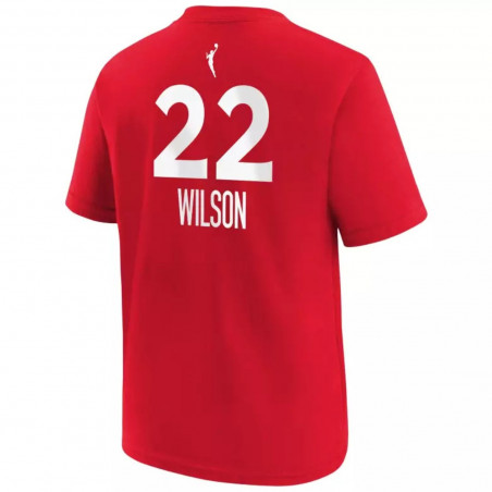 NIKE LAS VEGAS ACES YOUTH A'JA WILSON NAME & NUMBER TEE