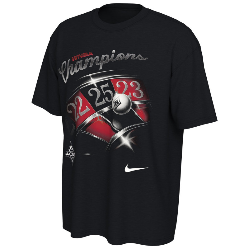 NIKE LAS VEGAS ACES 2025 WNBA CHAMPIONS ELEVATED TEE