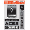 LAS VEGAS ACES 2025 WNBA CHAMPIONSHIP DECAL 3-PACK