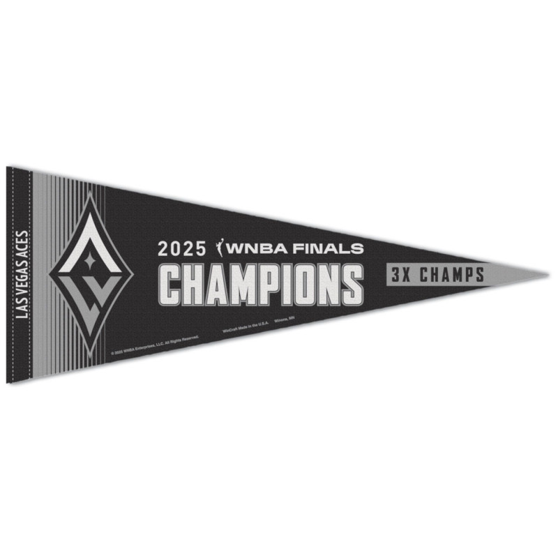 LAS VEGAS ACES 2025 WNBA CHAMPIONSHIP PENNANT