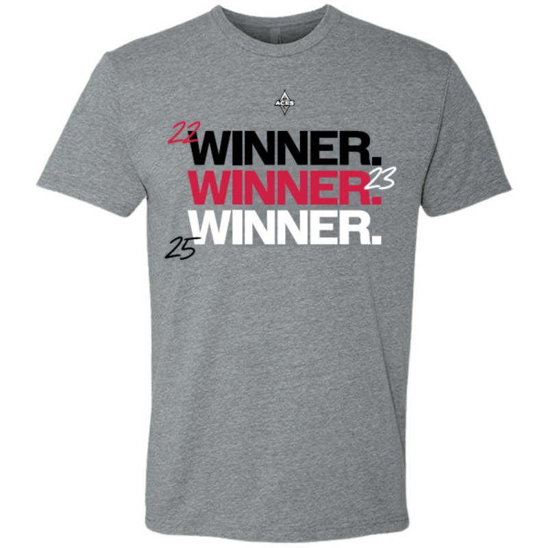 LAS VEGAS ACES 2025 WINNER CHAMPIONSHIP TEE