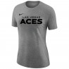 NIKE WOMENS LAS VEGAS ACES VARSITY LOGO SHORT SLEEVE TEE