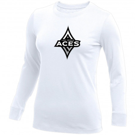 NIKE LAS VEGAS ACES WOMENS CORE LONG SLEEVE TEE