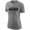 NIKE WOMENS LAS VEGAS ACES VARSITY LOGO SHORT SLEEVE TEE