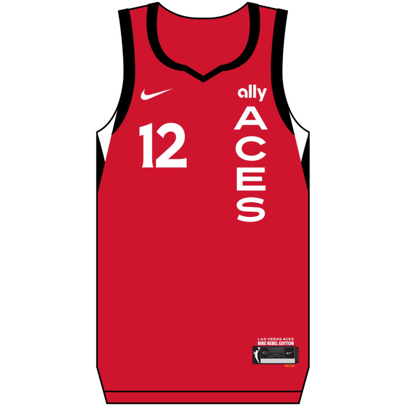 NIKE LAS VEGAS ACES CHELSEA GRAY REBEL JERSEY