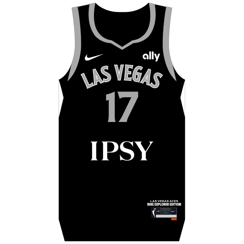 NIKE LAS VEGAS ACES MEGAN GUSTAFSON VICTORY EXPLORER JERSEY