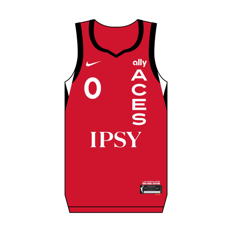 NIKE LAS VEGAS ACES JACKIE YOUNG YOUTH REBEL JERSEY