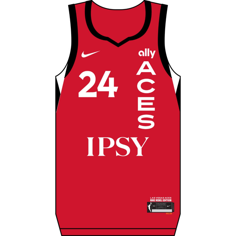 NIKE LAS VEGAS ACES JEWELL LOYD REBEL JERSEY