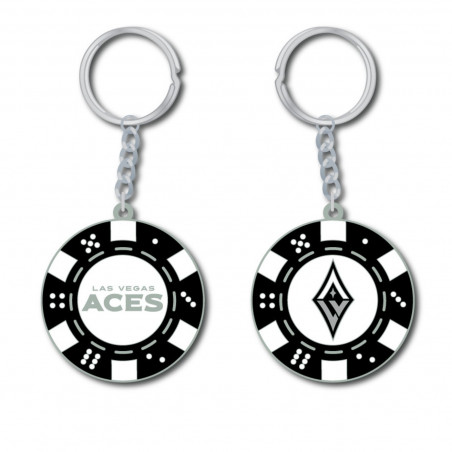 LAS VEGAS ACES POKER CHIP KEYCHAIN