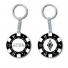 LAS VEGAS ACES POKER CHIP KEYCHAIN