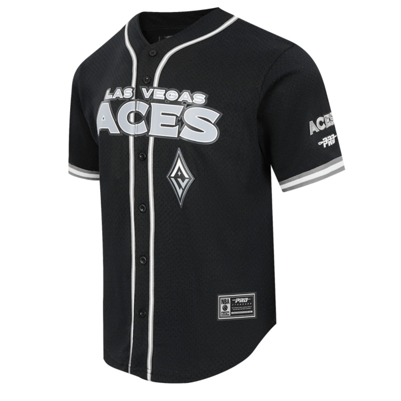 PRO STANDARD LAS VEGAS ACES MESH BUTTON UP SHIRT
