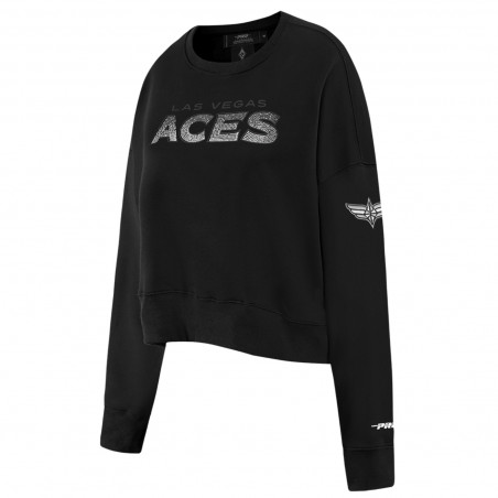 PRO STANDARD LAS VEGAS ACES WOMENS JEWELS CREWNECK SWEATSHIRT