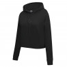 PRO STANDARD LAS VEGAS ACES WOMENS TRIPLE BLACK CROPPED HOODIE