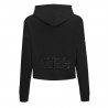 PRO STANDARD LAS VEGAS ACES WOMENS TRIPLE BLACK CROPPED HOODIE