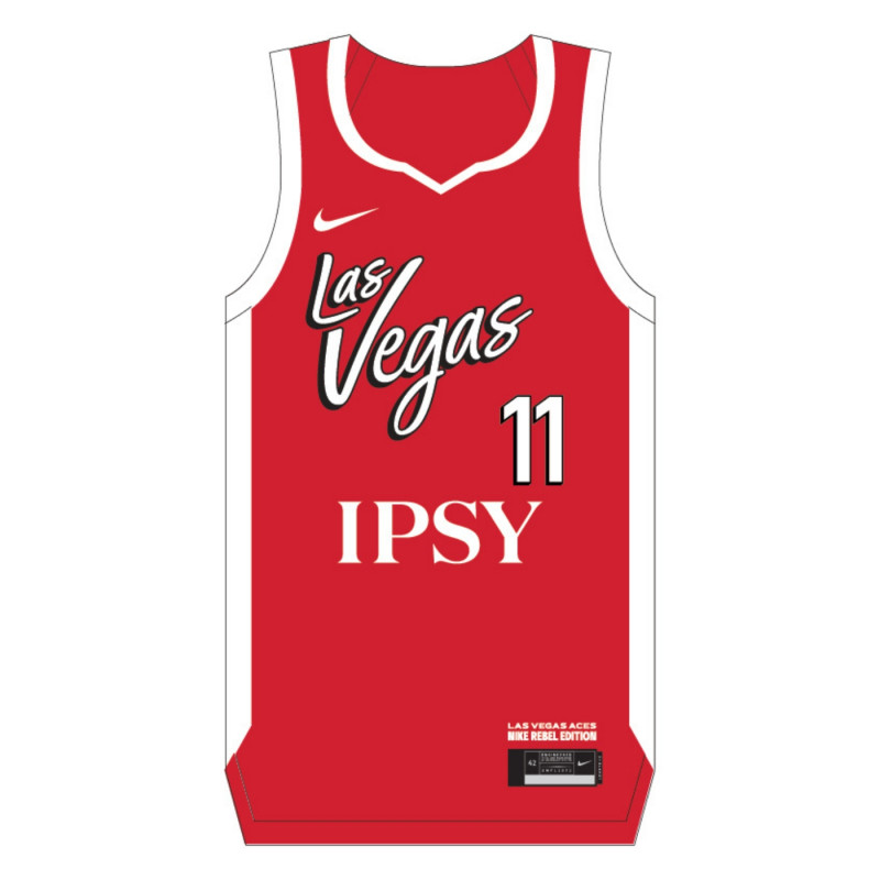 NIKE LAS VEGAS ACES DANA EVANS VICTORY REBEL JERSEY