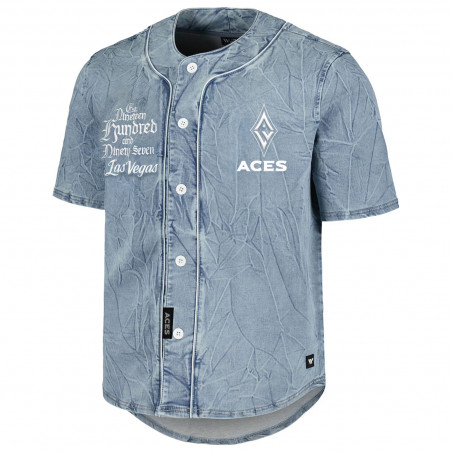 LAS VEGAS ACES BUTTON UP DENIM SHIRT