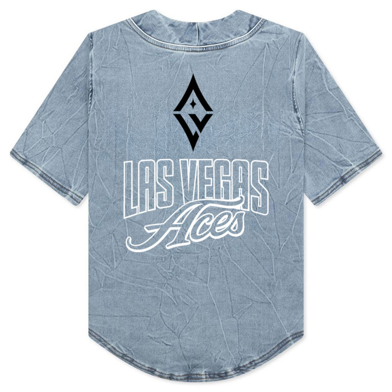 LAS VEGAS ACES BUTTON UP DENIM SHIRT