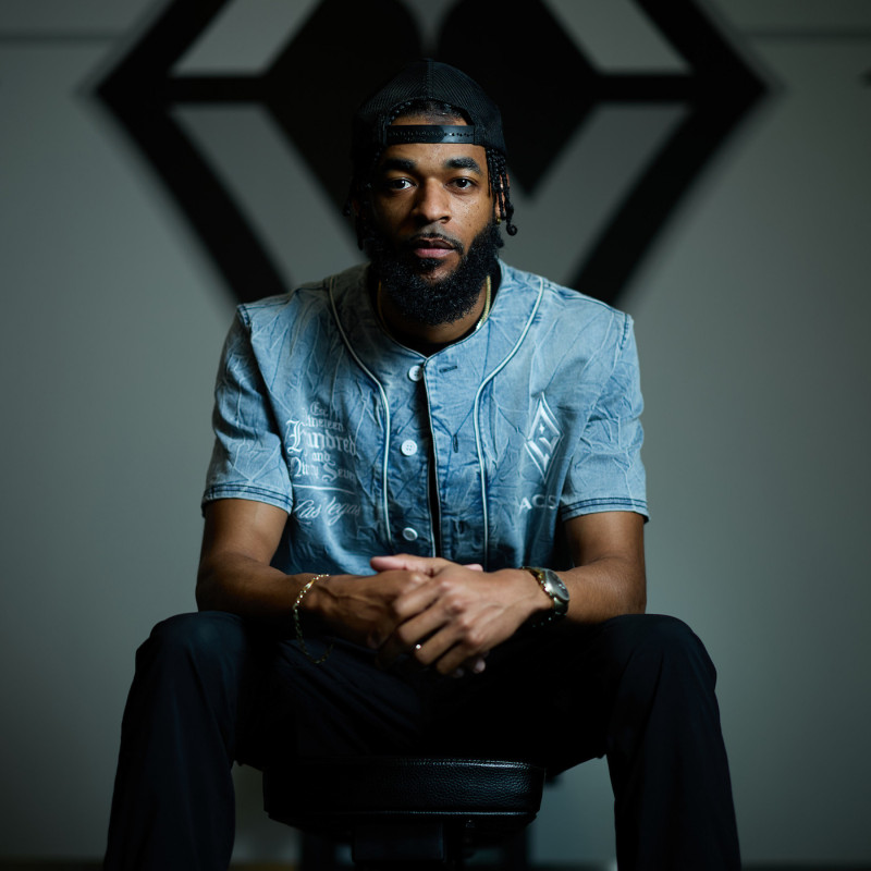LAS VEGAS ACES BUTTON UP DENIM SHIRT