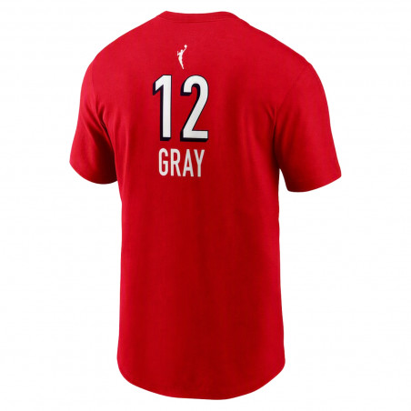 NIKE LAS VEGAS ACES CHELSEA GRAY NAME AND NUMBER VICTORY REBEL TEE
