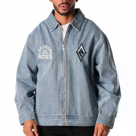 UNISEX LAS VEGAS ACES FULL-ZIP DENIM JACKET