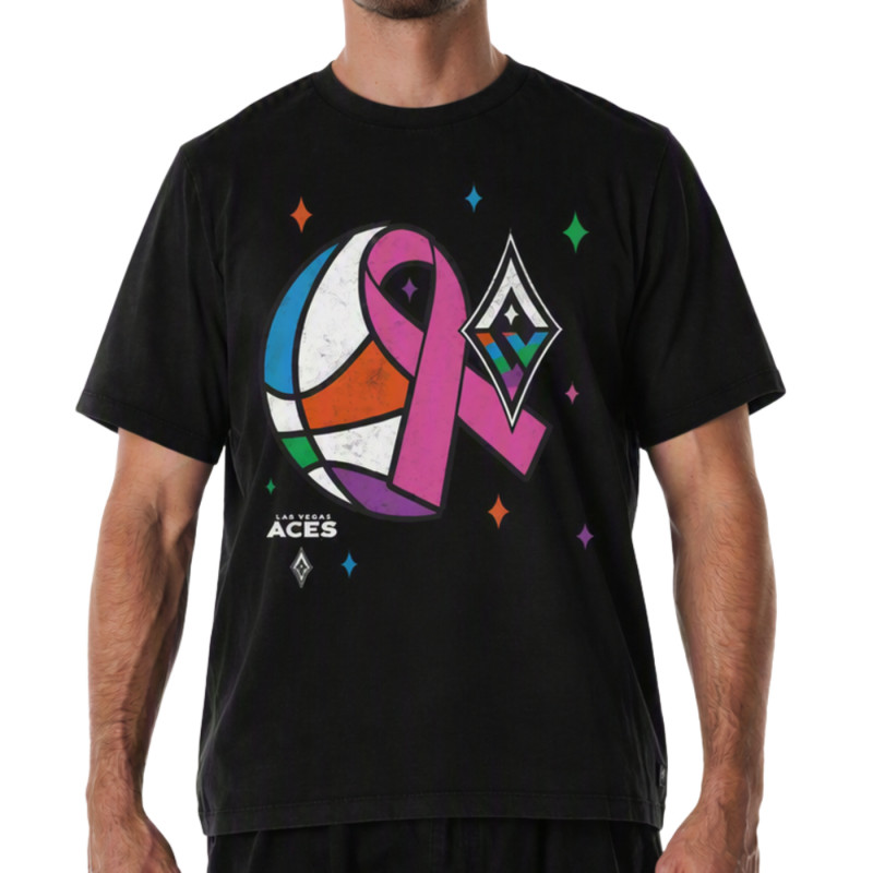 UNISEX LAS VEGAS ACES 2026 CANCER AWARENESS TEE