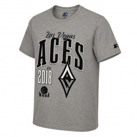 STARTER LAS VEGAS ACES PRIMETIME GRAY TEE