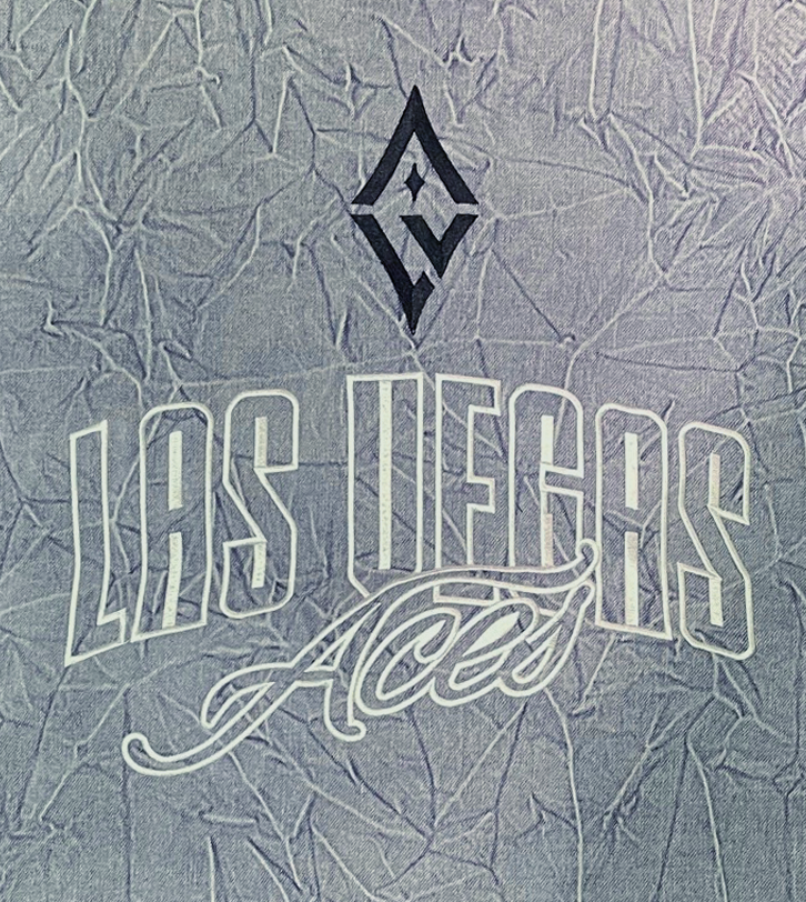 Las Vegas Aces Button Up Denim Shirt