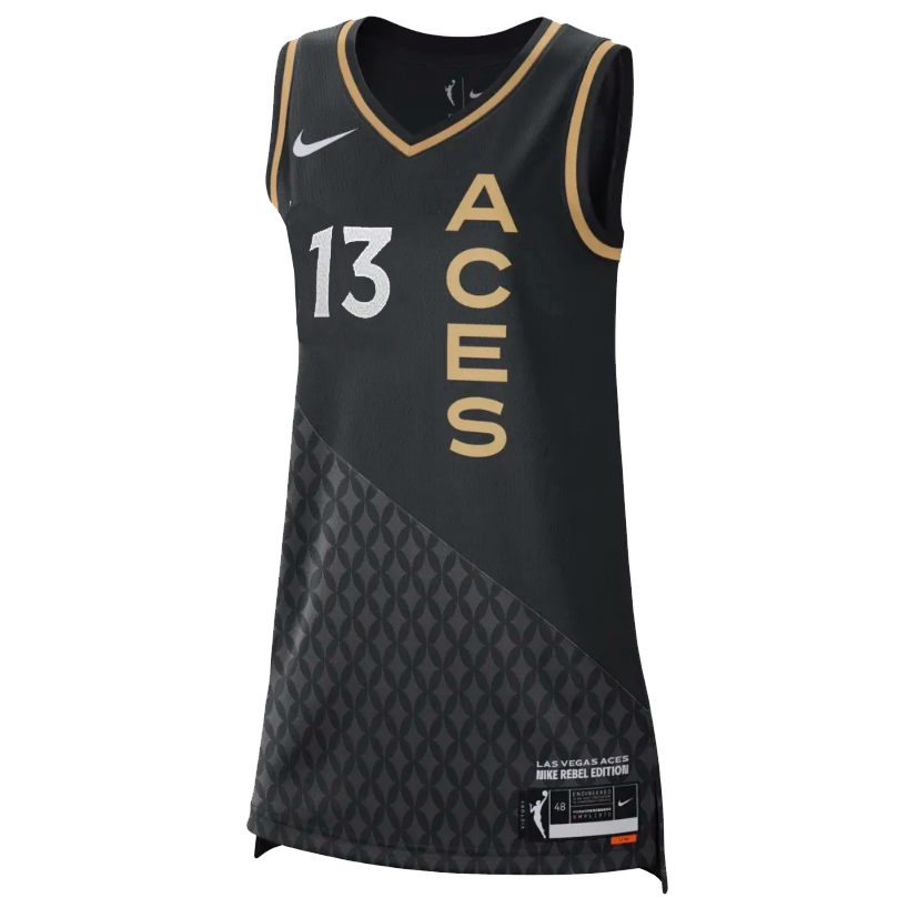 Las Vegas Aces Nike Cayla George Rebel Edition Victory Jersey