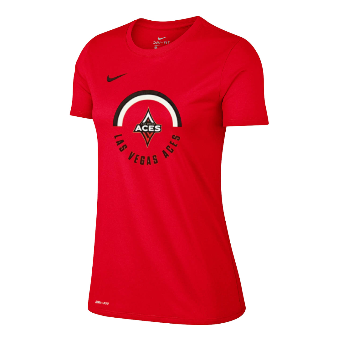 Las Vegas Aces Nike Women's Red Circle Logo Tee