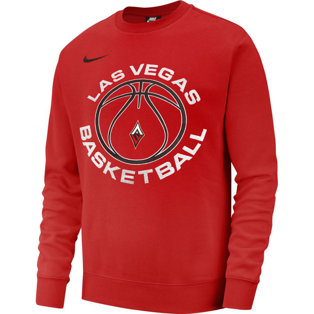 Las Vegas Aces Nike Red Unisex Basketball Club Fleece Crew