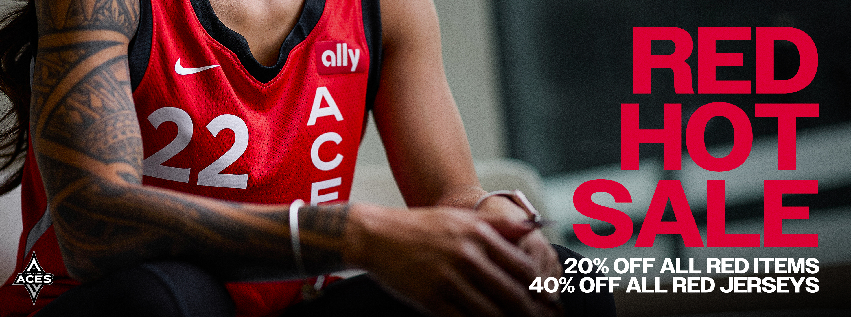 Red Hot Sale 20% Off All Red Items 40% Off All Red Jerseys